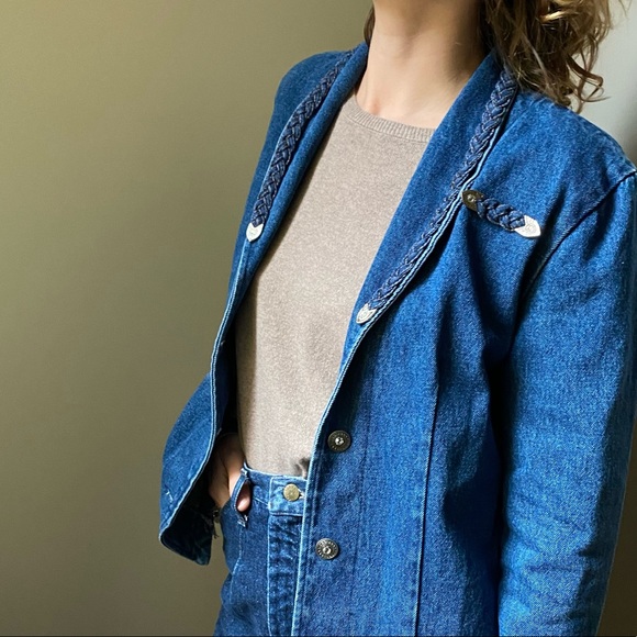 Vintage Jackets & Blazers - Vintage Simply Barbara Denim Jacket - Size S (EUC)